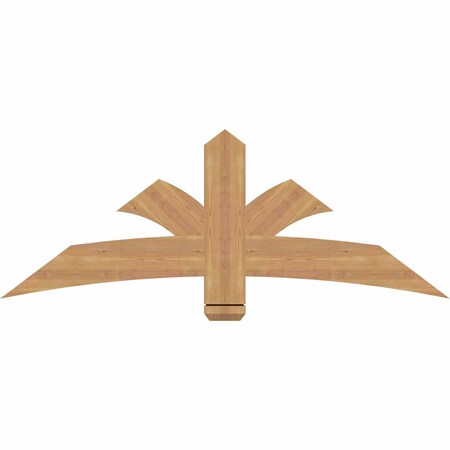 Ekena Millwork Davenport Timber Gable Bracket, Western Red Cedar, 60"W x 22"H x 1 1/2"D x 5 1/2"F, 9/12 Pitch GBW060X22X0206DAV00SWR